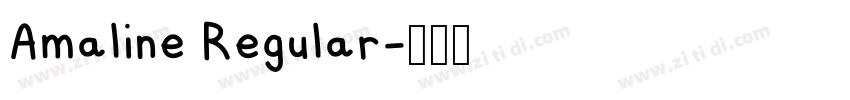 Amaline Regular字体转换 Amaline Regular字体转换